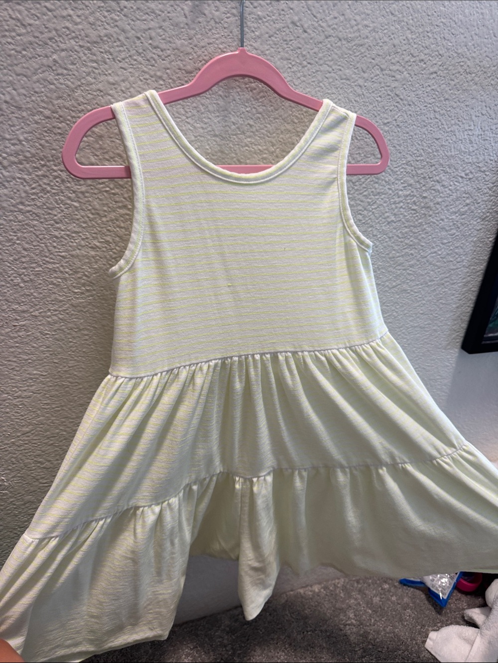 Tucker + Tate neon green Tiered Tank Dress